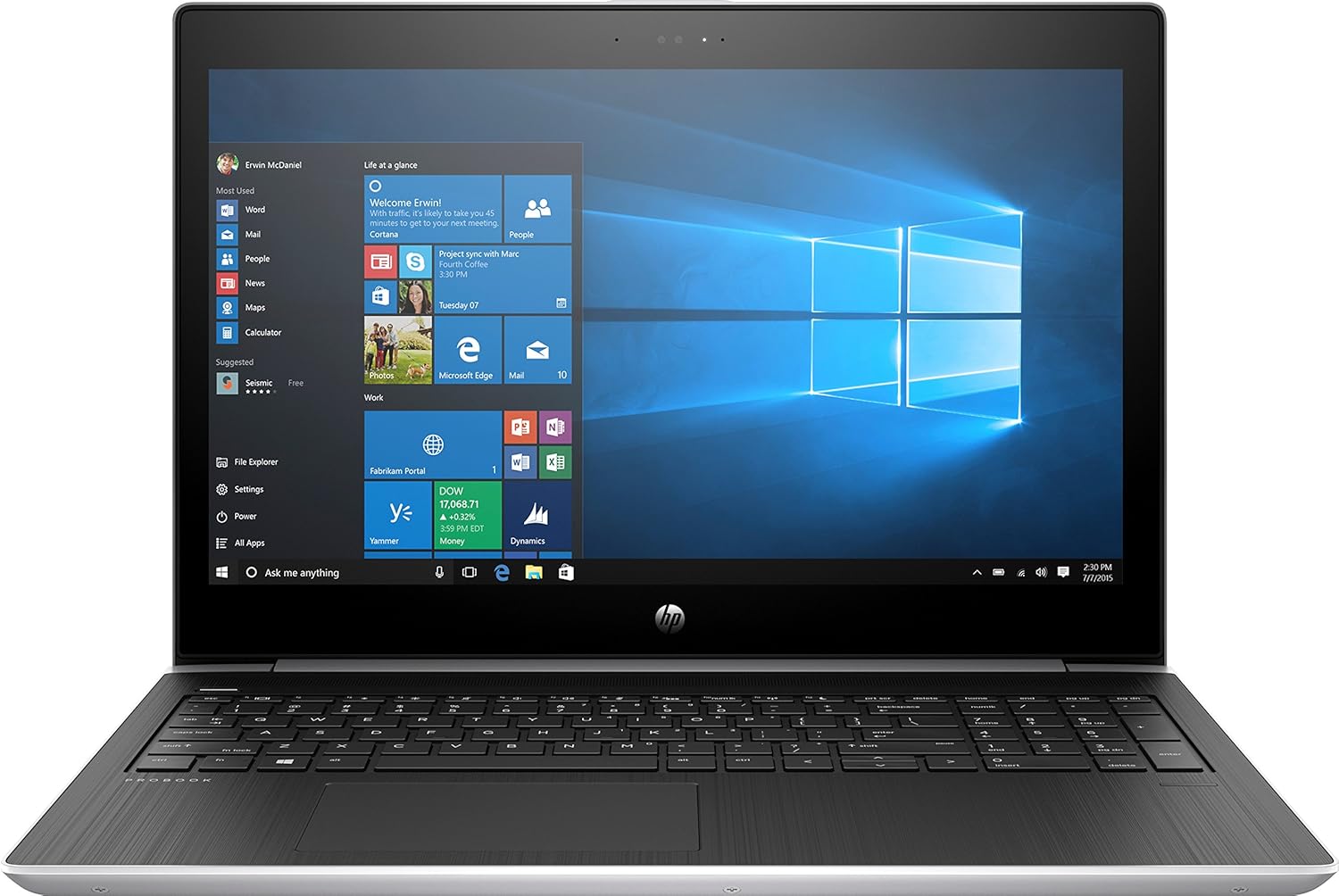 لپ تاپ استوک اچ پی مدل HP ProBook 450 G5 i5 8250U 8G 256G SSD